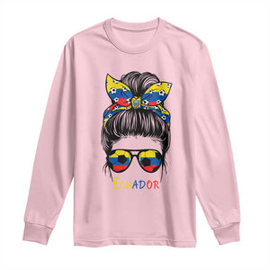 Ecuador Soccer Long Sleeve Shirt Chica Ecuatoriana Pride Game Day Gift