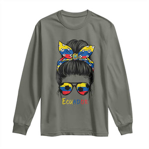 Ecuador Soccer Long Sleeve Shirt Chica Ecuatoriana Pride Game Day Gift