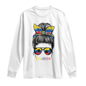 Ecuador Soccer Long Sleeve Shirt Chica Ecuatoriana Pride Game Day Gift