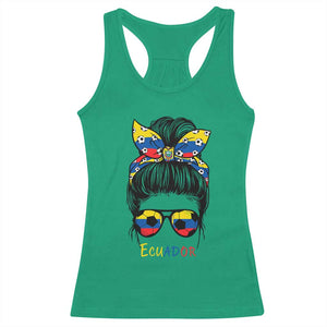 Ecuador Soccer Racerback Tank Top Chica Ecuatoriana Pride Game Day Gift