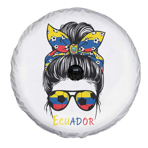 Ecuador Soccer Spare Tire Cover Chica Ecuatoriana Pride Game Day Gift