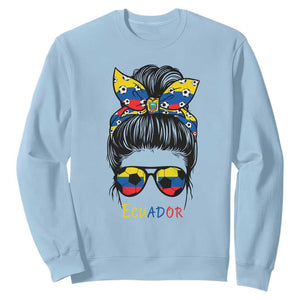 Ecuador Soccer Sweatshirt Chica Ecuatoriana Pride Game Day Gift