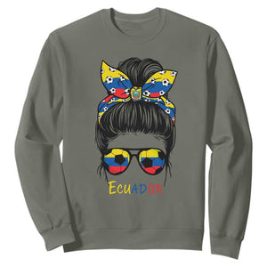 Ecuador Soccer Sweatshirt Chica Ecuatoriana Pride Game Day Gift