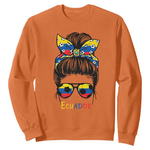 Ecuador Soccer Sweatshirt Chica Ecuatoriana Pride Game Day Gift