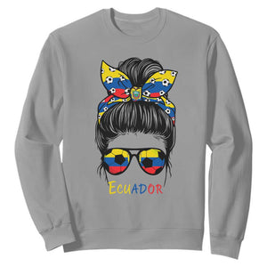 Ecuador Soccer Sweatshirt Chica Ecuatoriana Pride Game Day Gift