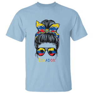 Ecuador Soccer T Shirt Chica Ecuatoriana Pride Game Day Gift