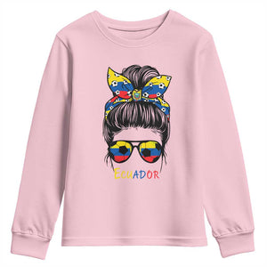 Ecuador Soccer Youth Sweatshirt Chica Ecuatoriana Pride Game Day Gift