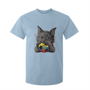 Ecuador Black Cat Soccer Game Day T Shirt For Kid Cat Lover Gift