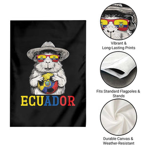 Funny Ecuador Guinea Pig Soccer Fan Garden Flag Cavy Lover Gift