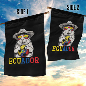 Funny Ecuador Guinea Pig Soccer Fan Garden Flag Cavy Lover Gift