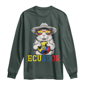 Funny Ecuador Guinea Pig Soccer Fan Long Sleeve Shirt Cavy Lover Gift