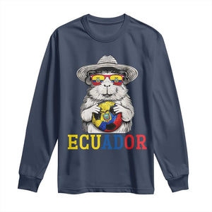 Funny Ecuador Guinea Pig Soccer Fan Long Sleeve Shirt Cavy Lover Gift