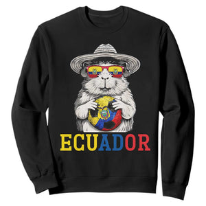 Funny Ecuador Guinea Pig Soccer Fan Sweatshirt Cavy Lover Gift