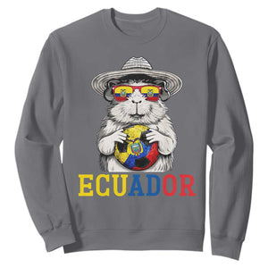 Funny Ecuador Guinea Pig Soccer Fan Sweatshirt Cavy Lover Gift