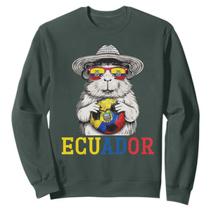 Funny Ecuador Guinea Pig Soccer Fan Sweatshirt Cavy Lover Gift