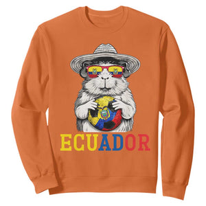 Funny Ecuador Guinea Pig Soccer Fan Sweatshirt Cavy Lover Gift