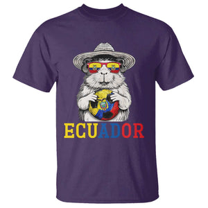 Funny Ecuador Guinea Pig Soccer Fan T Shirt Cavy Lover Gift