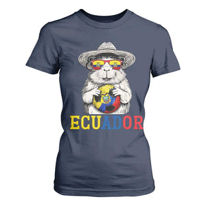 Funny Ecuador Guinea Pig Soccer Fan T Shirt For Women Cavy Lover Gift