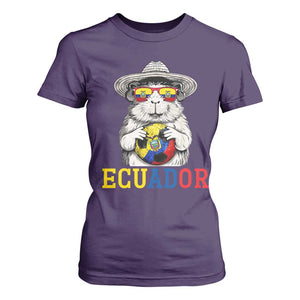 Funny Ecuador Guinea Pig Soccer Fan T Shirt For Women Cavy Lover Gift