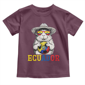 Funny Ecuador Guinea Pig Soccer Fan Toddler T Shirt Cavy Lover Gift