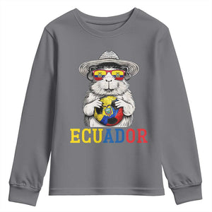 Funny Ecuador Guinea Pig Soccer Fan Youth Sweatshirt Cavy Lover Gift