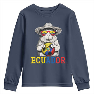 Funny Ecuador Guinea Pig Soccer Fan Youth Sweatshirt Cavy Lover Gift