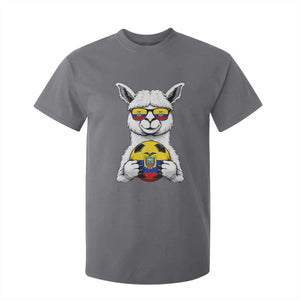 Funny Ecuador Alpaca Soccer Lover T Shirt For Kid South American Pride Gift