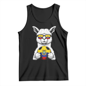 Funny Ecuador Alpaca Soccer Lover Tank Top South American Pride Gift