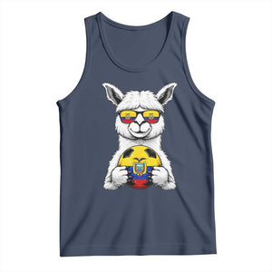 Funny Ecuador Alpaca Soccer Lover Tank Top South American Pride Gift