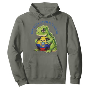 Off To Watch Ecuador Hoodie Funny Ecuador Iguana Soccer Fan Gift