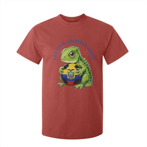 Off To Watch Ecuador T Shirt For Kid Funny Ecuador Iguana Soccer Fan Gift