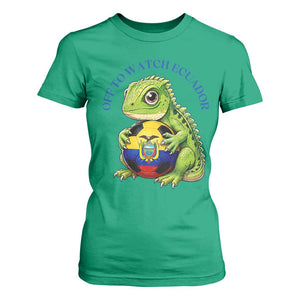 Off To Watch Ecuador T Shirt For Women Funny Ecuador Iguana Soccer Fan Gift