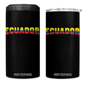 Vintage Ecuador Roots 4 in 1 Can Cooler Tumbler Latin Heritage Pride Gift