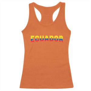 Vintage Ecuador Roots Racerback Tank Top Latin Heritage Pride Gift
