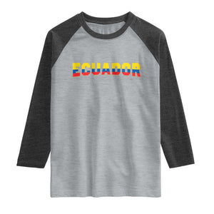 Vintage Ecuador Roots Raglan Shirt Latin Heritage Pride Gift