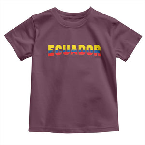 Vintage Ecuador Roots Toddler T Shirt Latin Heritage Pride Gift