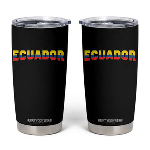 Vintage Ecuador Roots Tumbler Cup Latin Heritage Pride Gift