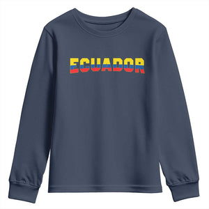 Vintage Ecuador Roots Youth Sweatshirt Latin Heritage Pride Gift