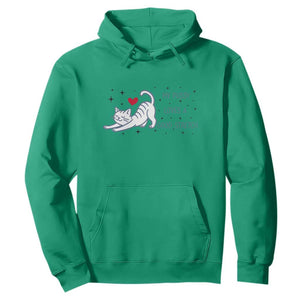My Pussy Loves A Good Stretch Hoodie Adult Humor Cat Gift TS12 Irish Green Print Your Wear