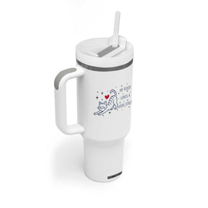 My Pussy Loves A Good Stretch Tumbler With Handle Adult Humor Cat Gift TS12 Print Your Wear