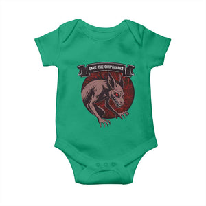 Chupacabra Baby Onesie Gothic Horror Save The Cryptid Gift TS12 Irish Green Print Your Wear