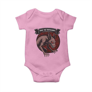 Chupacabra Baby Onesie Gothic Horror Save The Cryptid Gift TS12 Light Pink Print Your Wear