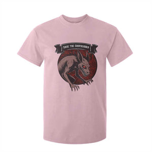 Chupacabra T Shirt For Kid Gothic Horror Save The Cryptid Gift TS12 Light Pink Print Your Wear