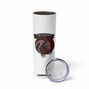 Chupacabra Skinny Tumbler Gothic Horror Save The Cryptid Gift TS12 Print Your Wear