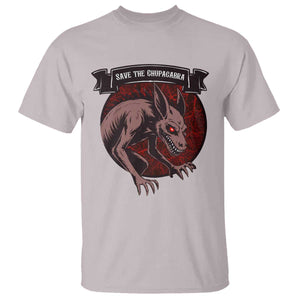 Chupacabra T Shirt Gothic Horror Save The Cryptid Gift TS12 Ice Gray Print Your Wear