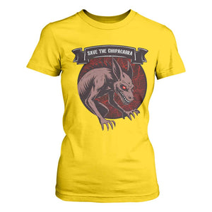 Chupacabra T Shirt For Women Gothic Horror Save The Cryptid Gift TS12 Daisy Print Your Wear