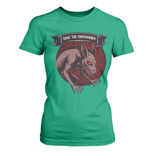 Chupacabra T Shirt For Women Gothic Horror Save The Cryptid Gift TS12 Irish Green Print Your Wear