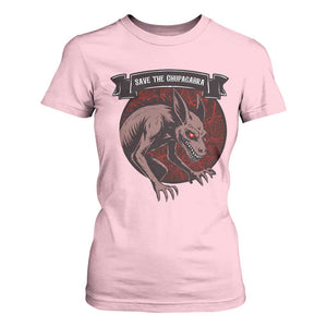 Chupacabra T Shirt For Women Gothic Horror Save The Cryptid Gift TS12 Light Pink Print Your Wear
