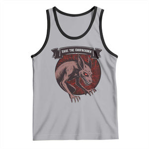 Chupacabra Tank Top Gothic Horror Save The Cryptid Gift TS12 Athletic Heather Black Print Your Wear