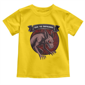 Chupacabra Toddler T Shirt Gothic Horror Save The Cryptid Gift TS12 Daisy Print Your Wear